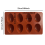 Forma de silicone com 8 cavidades para ovos, ideal para assar e fazer chocolate. 4
