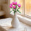 Tulipas artificiais de seda rosa, 9 cabeças, 40 cm (15,8 polegadas) 8