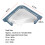 2-Pack Triangle Sink Strainer with 100 Bags, Corner Drain Filter for Kitchen Sink - Blue 8