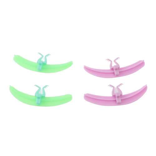 Ensemble de 2 pads d’isolation en silicone pour cils, violet et vert 1