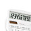 Large White Desktop Calculator with LCD Display, Silent Button, AAA Battery Powered 8