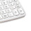 Large White Desktop Calculator with LCD Display, Silent Button, AAA Battery Powered 9