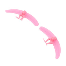 Outil séparateur de cils en silicone rose rouge réutilisable