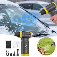 Suflant electric cu aer comprimat, motor fără perii, 3 viteze, fără fir, galben