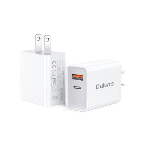 30W USB-C PD/QC-opladerblok (2 stuks)