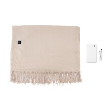 Heated Shawl with 10000mAh Power Bank - 3 Heat Settings Portable Electric Wrap for Indoor/Outdoor Winter Comfort Khaki