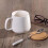 Ceramic Couple Mug Set with Lids 2-Pack White 1