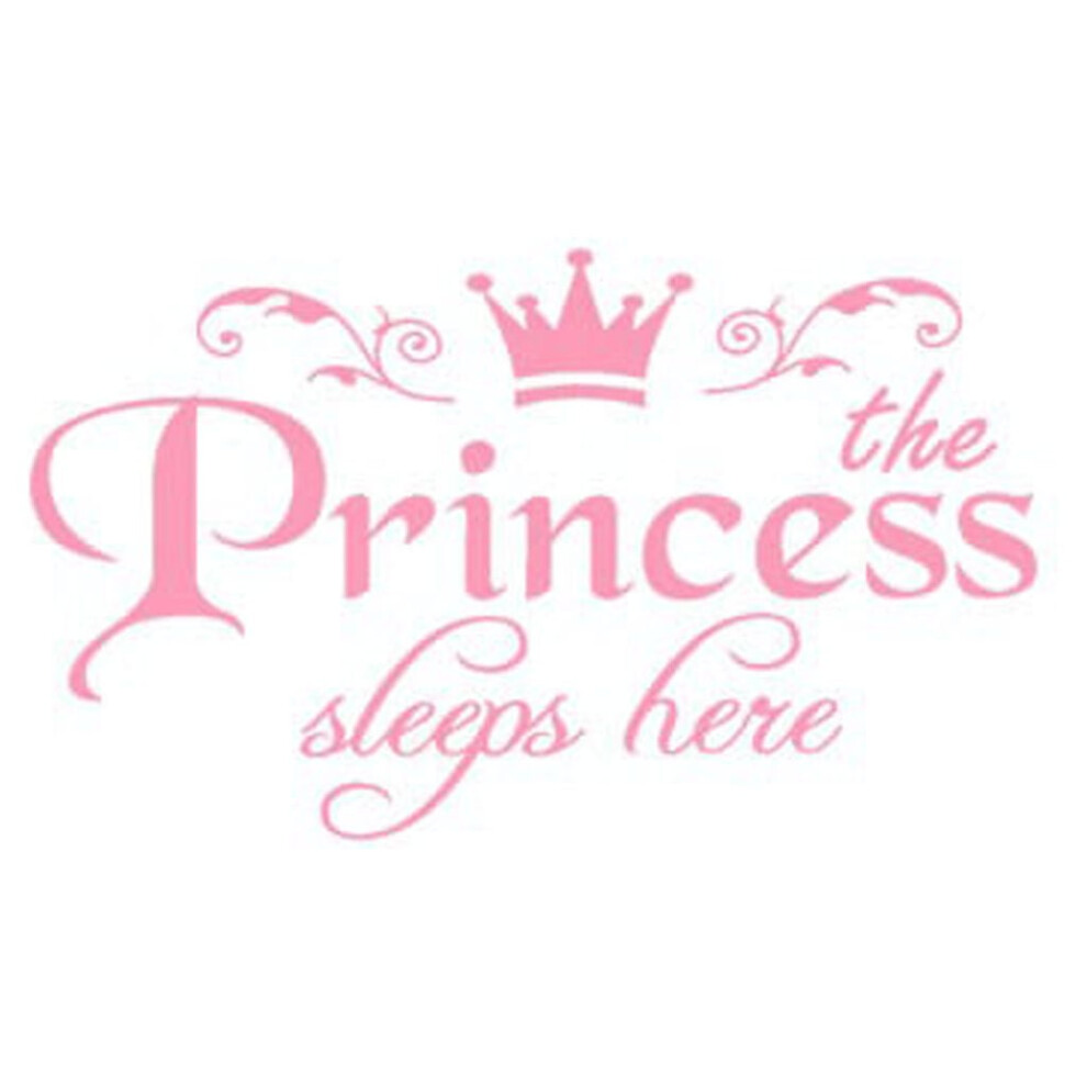 Wall Stickers Princess Home Decor Wall Sticker Decal Bedroom Door Art Mural Pink