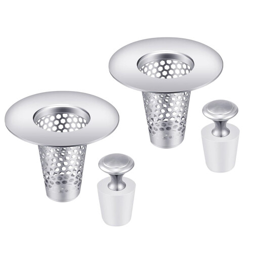 Badrumssil i stål med lock, 1-pack