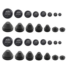 30Pcs Tower Closed Rubber Grommets Double Sided Protect Rubber Grommets Rings Round Rubber Hole Plugs Easy to Use