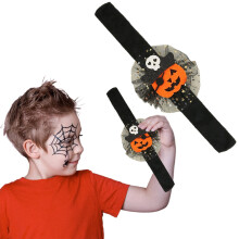 Halloween-Klatscharmbänder, Großpackung mit 24 Stück