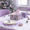Vendbar julegavepapirrull – Rosegullfolie 3