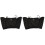 2Stk Schwarze Unterarm Schweißweste Elastisch Waschbar Polyester 1