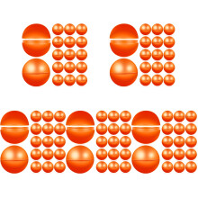 125Stk Reusable Spielbälle Plastik Orange Für Party Und Event