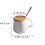 Ceramic Couple Mug Set with Lids 2-Pack White 3
