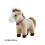 Mini pluche paardje, schattig pony knuffeldier, 23,5 cm 3