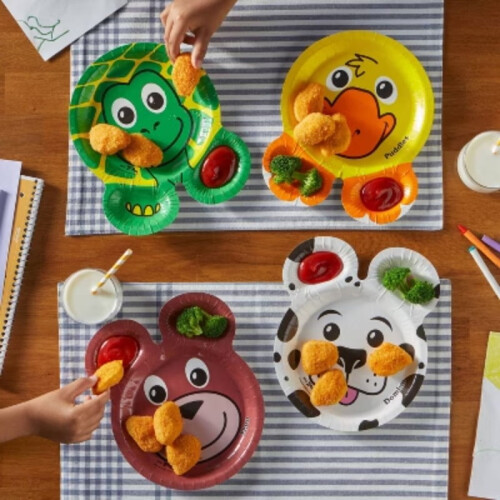 Hefty Disposable Dinnerware Plates - Zoo Pals - 15ct 2