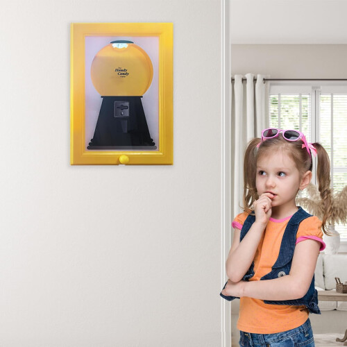 Candy Dispenser Picture Frame Yellow Gumball Style 2