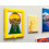 Candy Dispenser Picture Frame Yellow Gumball Style 4