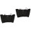 2Stk Schwarze Unterarm Schweißweste Elastisch Waschbar Polyester 5