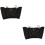 2Stk Schwarze Unterarm Schweißweste Elastisch Waschbar Polyester 7