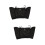 2Stk Schwarze Unterarm Schweißweste Elastisch Waschbar Polyester 8