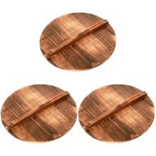 3Stk Holz Wokdeckel Schützend Und Langlebig