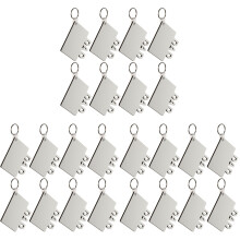 24Stk Weißer Heat Transfer Schlüsselring Mdf Blank Schlüsselanhänger