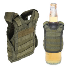 Mini gilet en nylon porte-boisson isolant couleur OD Green
