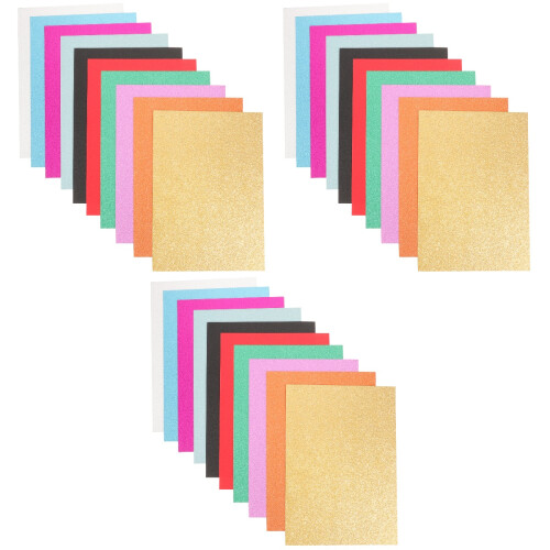 Glitzerfarbenes Kartonpapier, Robustes Bastelpapier Für DIY 2