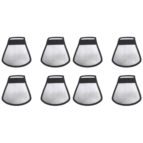 8Stk Blitzreflektor Diffusor Aus Hochwertigem Material Schwarz 1