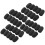 200Pcs Black Sponge Mic Covers Soft Protective Microphone Windscreens 3
