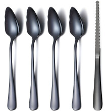 Cuillères à pamplemousse en acier inoxydable, lot de 5