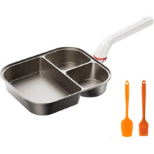 Cup-Shaped Omelette Skillet Nonstick Titanium Ceramic 3-in-1