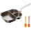 Cup-Shaped Omelette Skillet Nonstick Titanium Ceramic 3-in-1 1