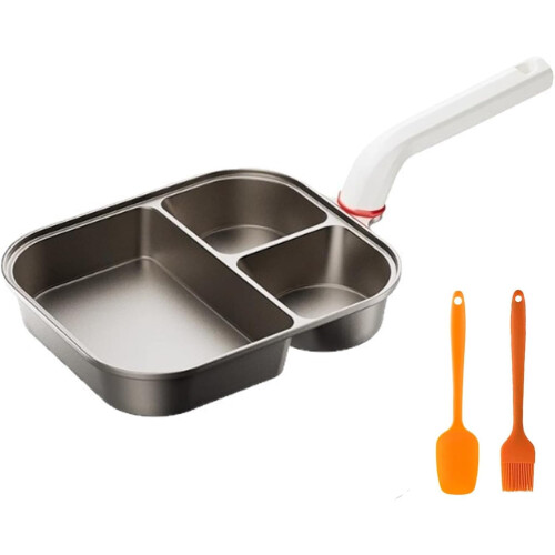 Cup-Shaped Omelette Skillet Nonstick Titanium Ceramic 3-in-1