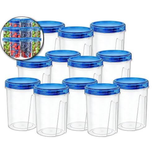 50oz stapelbara matförvaringsbehållare, 12-pack