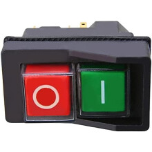 Interrupteur marche/arrĂŞt Ă bouton rouge/vert 240 V IP54KLD-28A