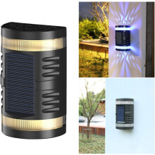 Solar-Wandleuchten für den Außenbereich, 2er-Pack, IP65 wasserdicht