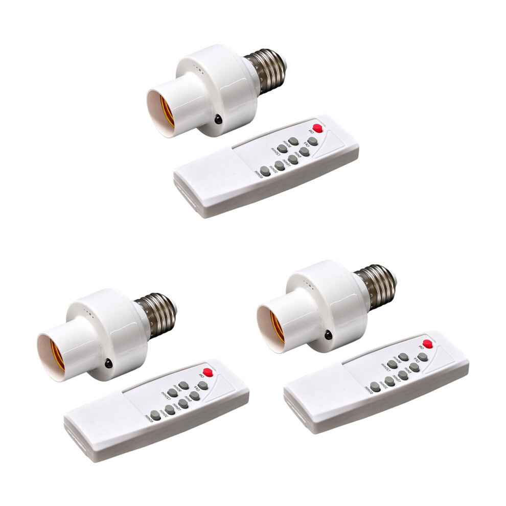 Wireless E27 Remote Light Socket with Timer