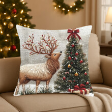 Fodere per cuscini natalizie con design rustico 18x18