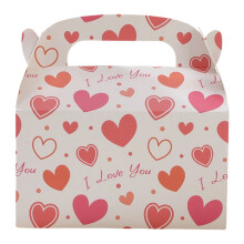 Boîtes à friandises en forme de cœur pour la Saint-Valentin, paquet de 4, 15 x 10 cm