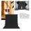 Party Photo Backdrop 4.9ft x 9.8ft Soft Light Polyester Wrinkle Resistant Black 6