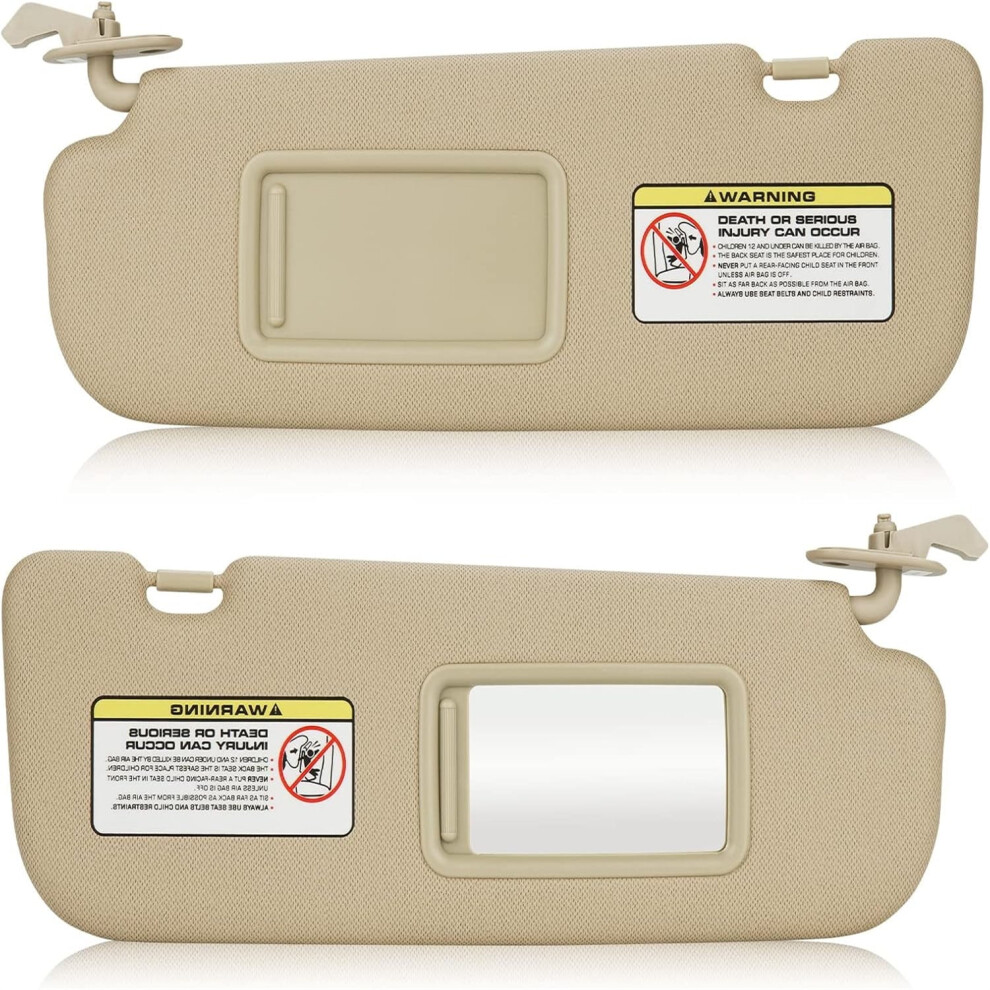 Hyundai Elantra Sun Visor Set 2011Â2015 Beige 9181073881718