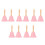 10Pièces Main En Fer Et Bois Rose Pour Et Table 9