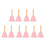 10Pièces Main En Fer Et Bois Rose Pour Et Table 10