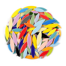 Ceramic Petal Mosaic Tiles Multi-Colour 100g