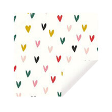 Anniversary Wedding Party Gift Wrap Paper, Colorful Heart Design, 27.5"x19.7", 1PC