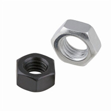 50pcs M2 M3 M4 M5 M6 Hex Nuts Nickel/Black Nickel Hex Head Nut Carbon Steel Fastener