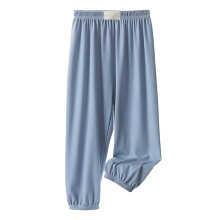 Girls Pants,Trousers Girls Ice Silk Pants Elastic High Waisted Casual Flowy Stretchy Summer Bottoms Pants for Kids,Travel Pants,Light Blue,3-4 Years